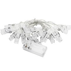 Twinkle Star 40 Photo Clips LED String Lights 16 ft w Remote Battery FAST!  B7