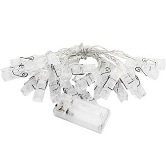 Twinkle Star 10 Ft 20 Led Photo Clips String Lights