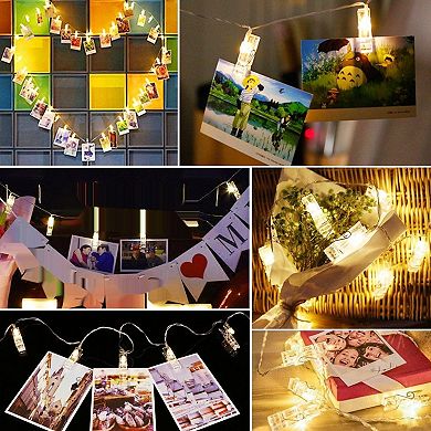 Twinkle Star 17.3 Ft 40 Led Photo Clips String Lights