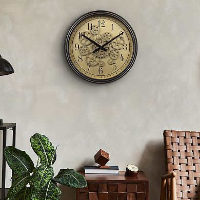 La Crosse Technology 15-in. Quartz Analog Wall Clock with Moving Gears