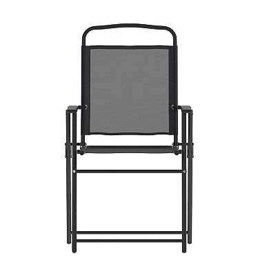 Flash Furniture Mystic Folding Patio Sling Chairs 2 pc Set