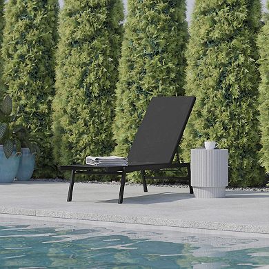 Flash Furniture Brazos Outdoor Adjustable Chaise Lounge Chair