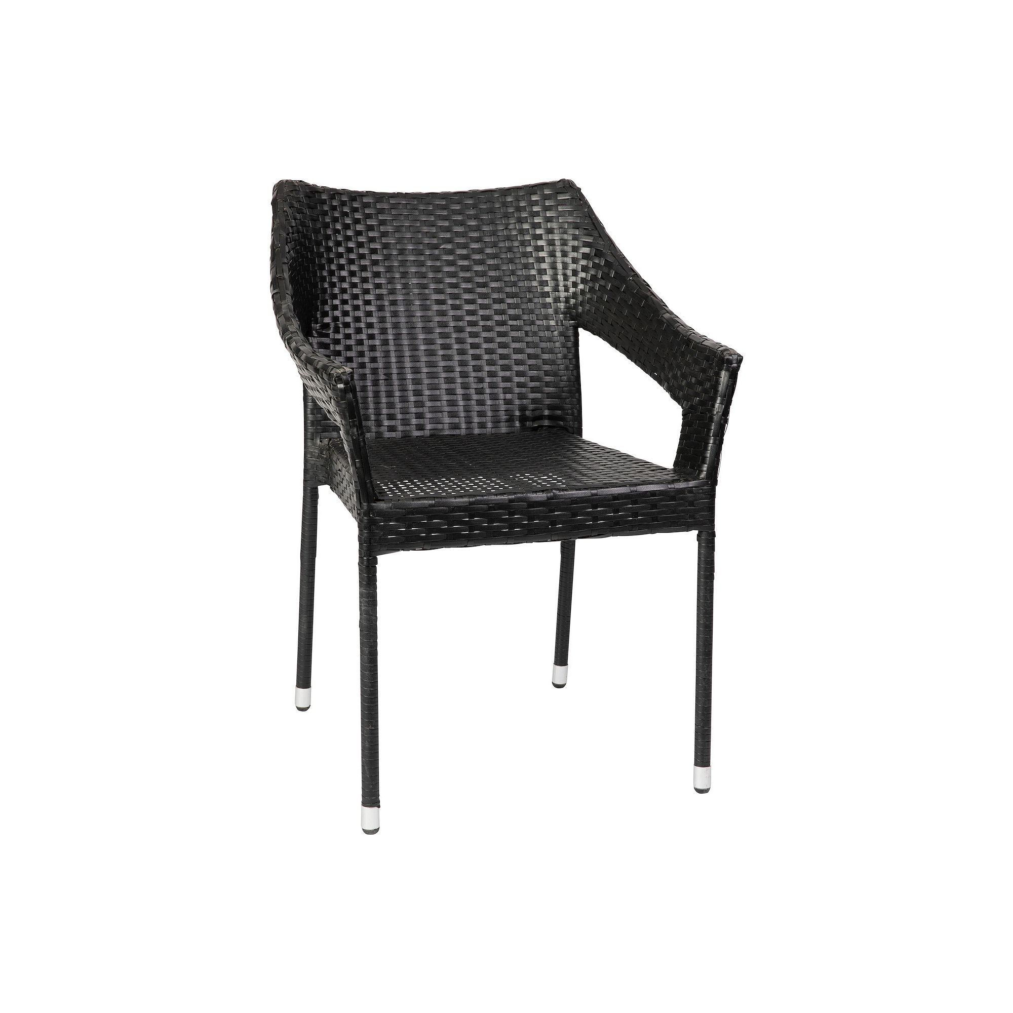 Flash Furniture Ethan Commercial Grade Stacking Patio Chair, Black
