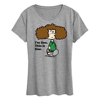 Women's Peanuts Patty I'm Fine Graphic Tee