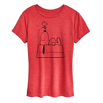 Women's Peanuts Snoopy & Woodstock Doghouse Graphic Tee