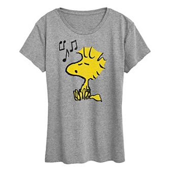 Women's Peanuts Woodstock Singing Graphic Tee