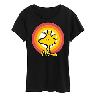 Women's Peanuts Woodstock Sunset Graphic Tee