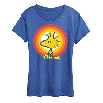 Women's Peanuts Woodstock Sunset Graphic Tee
