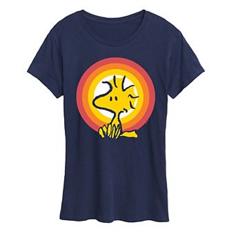 Women's Peanuts Woodstock Sunset Graphic Tee