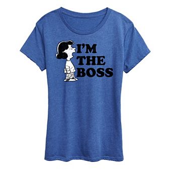 Women's Peanuts Lucy I'm The Boss Graphic Tee