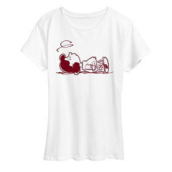 Women's Peanuts Lucy Laying Graphic Tee