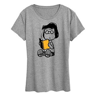 Women's Peanuts Marcie Reading Graphic Tee
