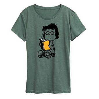 Women's Peanuts Marcie Reading Graphic Tee