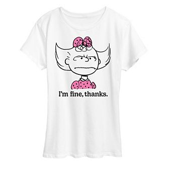 Women's Peanuts Sally Fine Thanks Graphic Tee