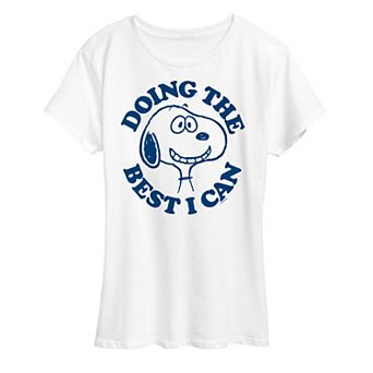 Women's Peanuts Snoopy Doing The Best I Can Graphic Tee