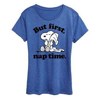 Women's Peanuts Snoopy First Nap Time Graphic Tee