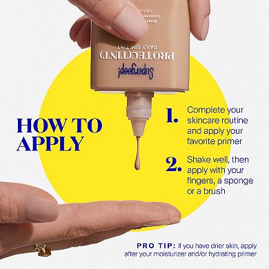 Protec(tint) Daily SPF Tint SPF 50 Sunscreen Skin Tint with Ectoin
