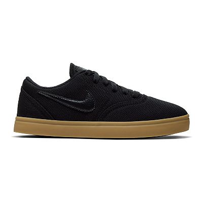 Nike SB Check Canvas Kids Shoes Black Khaki 5