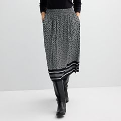 Kohls black midi skirt best sale