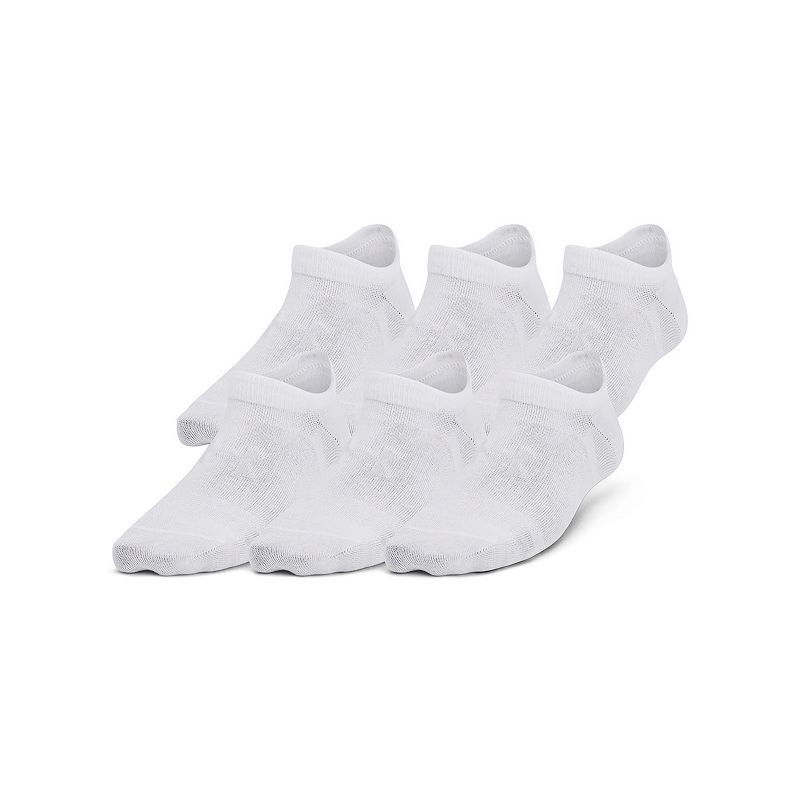 Kids 4-20 Under Armour Essential No-Show Socks 6-Pack, Boy's, 