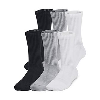 Under Armour Kids' UA Performance Tech Crew Socks 6-Pack