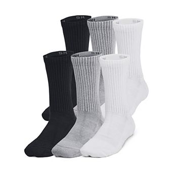 Under Armour Kids' UA Performance Tech Crew Socks 6-Pack