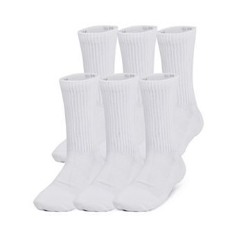 Under Armour Kids' UA Performance Tech Crew Socks 6-Pack
