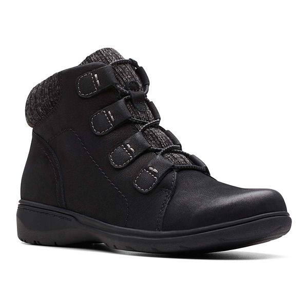 Clarks® Carleigh Jade Women's Nubuck Ankle Boots - Black (11)