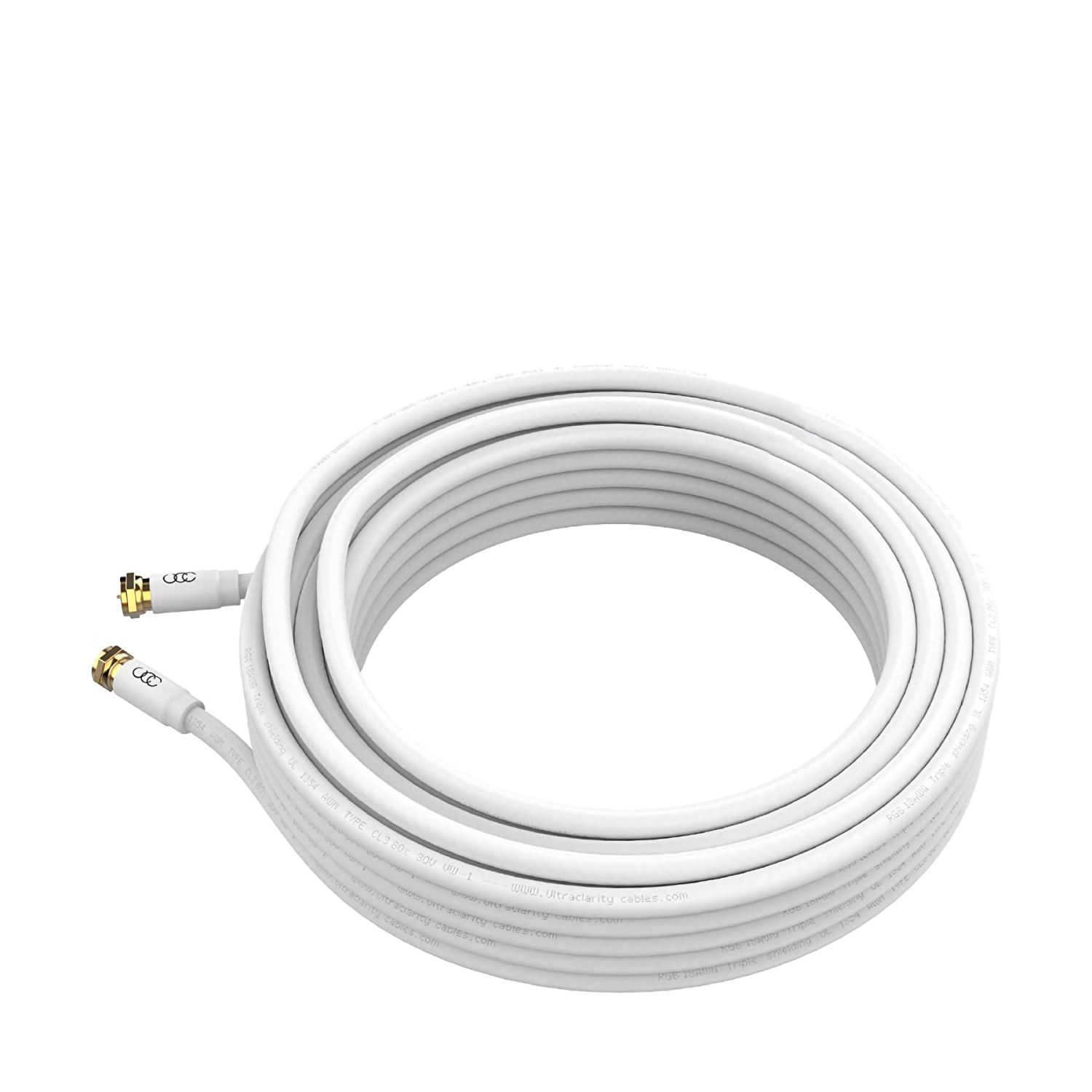 Coaxial Cable With F-Connectors CCTV Cable Rg59 Rg6u Rg11 Kx6 With Power Tv Cable Data Cable 75ohm Coaxial Cable With Oil Gel Cctv Cable