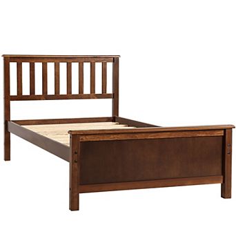 Merax Twin Size Wood Platform Bed