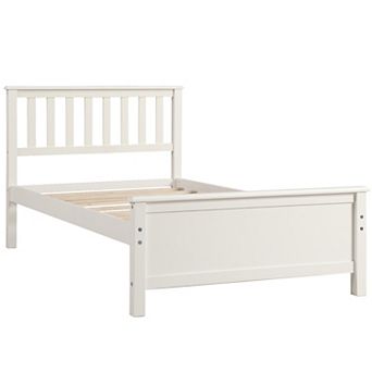 Merax Twin Size Wood Platform Bed