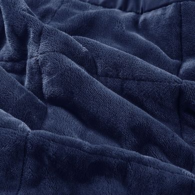Reversible Plush To Solid Microfiber Down Heiq Smart Temperature Alternative Blanket