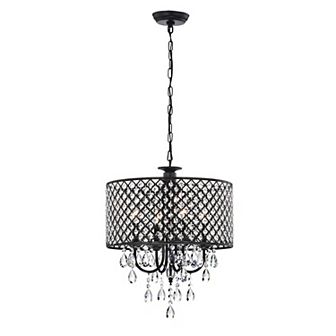 Greenville Signature 4-Light Drum Chandelier For Dining/Bedroom, Hallway, Living Room