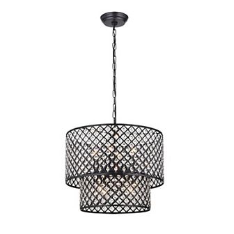 Greenville Signature 8-Light 2 tier d Drum Chandelier For Dining/Bedroom, Hallway, Living Room