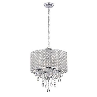 Greenville Signature 4-Light Drum Chandelier For Dining/Bedroom, Hallway, Living Room