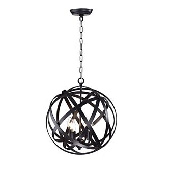 Greenville Signature 4-Light Global Chandelier for Dining/Living Room, Bedroom, Entryway