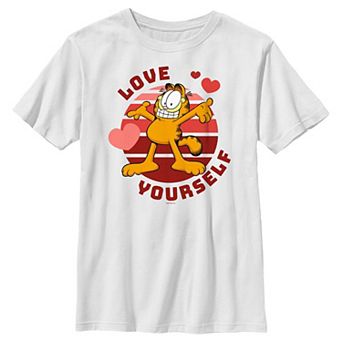 Boys Garfield Love Yourself Graphic Tee