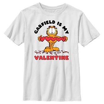 Boys Garfield Is My Valentine Graphic Tee