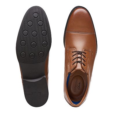 Clarks® Whiddon Cap Men's Leather Dress Shoes