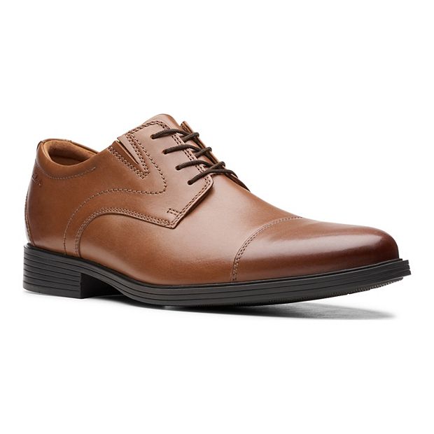 Clarks Whiddon Oxfords Men\'s Size 10 W Wide Brown Leather Cap-Toe Men main image 2