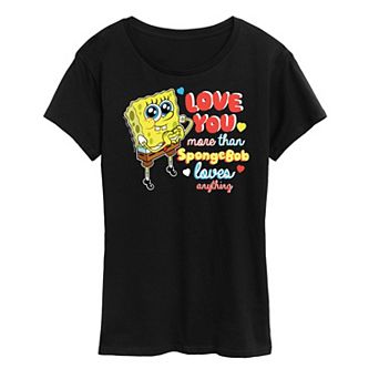 Women's Spongebob Squarepants Love You More Than Graphic Tee