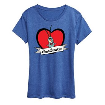 Women's Spongebob Squarepants Plankton Heartbreaker Graphic Tee