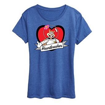 Women's Spongebob Squarepants Sandy Heartbreaker Graphic Tee