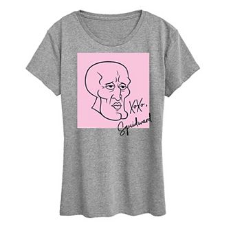 Women's Spongebob Squarepants XOXO Squidward Graphic Tee