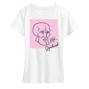 Women's Spongebob Squarepants XOXO Squidward Graphic Tee