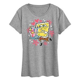 Women's Spongebob Squarepants Gary Hug Graphic Tee