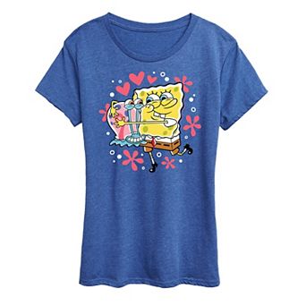 Women's Spongebob Squarepants Gary Hug Graphic Tee