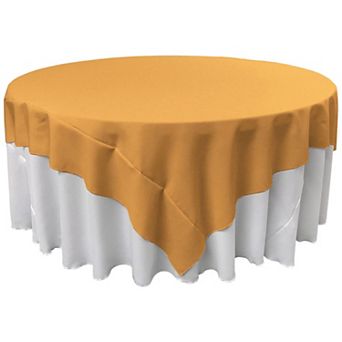 Square Tablecloth Polyester Poplin Fabric Large Table Cover or Overlay for Round Tables