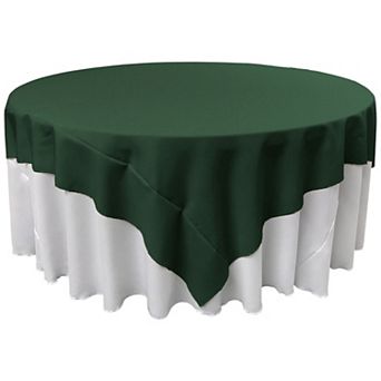 Square Tablecloth Polyester Poplin Fabric Large Table Cover or Overlay for Round Tables
