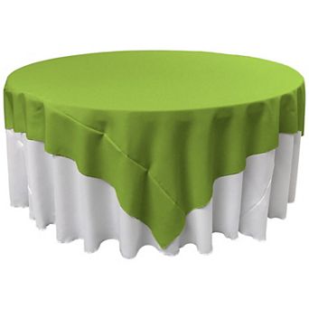 Square Tablecloth Polyester Poplin Fabric Large Table Cover or Overlay for Round Tables